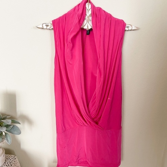 Guess By Marciano Pink Wide Open Neck Top - Picture 5 of 10